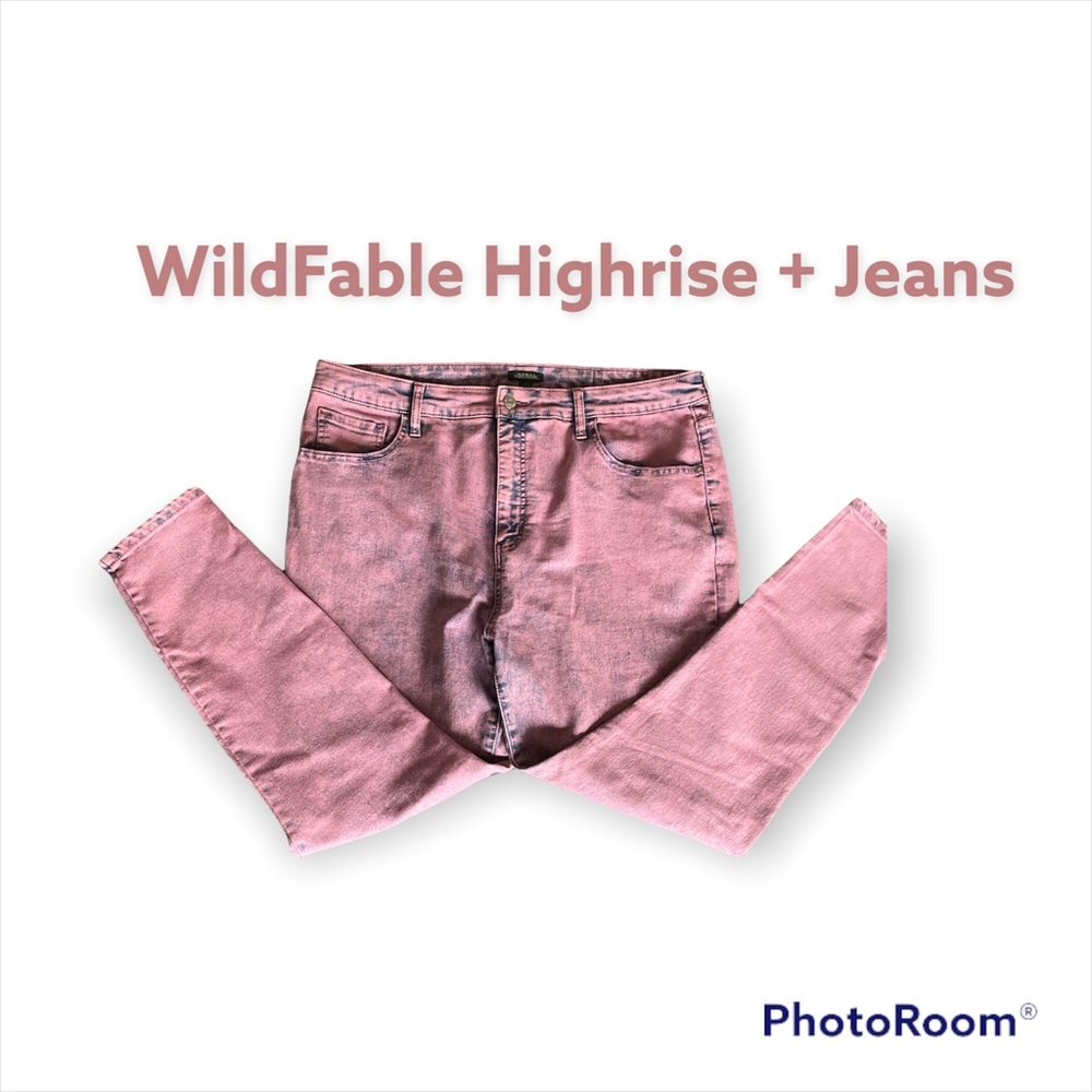 High Waist Acid Jeans